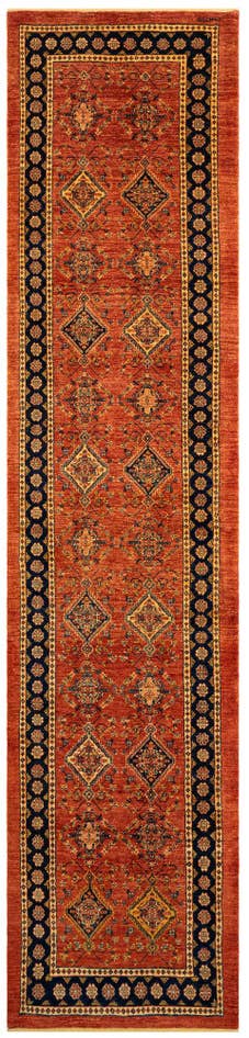 Detail image of 3' x 12' 10 Luribaft Wool Runner Rug