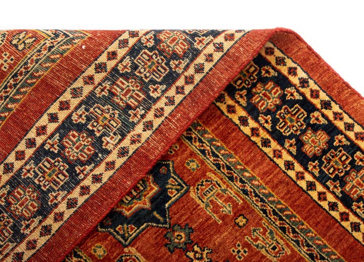 Detailansicht von 85cm x 300cm Luribaft Wolle Läufer Teppich