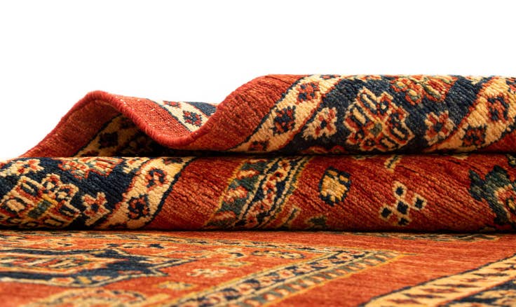 Detailansicht von 85cm x 300cm Luribaft Wolle Läufer Teppich