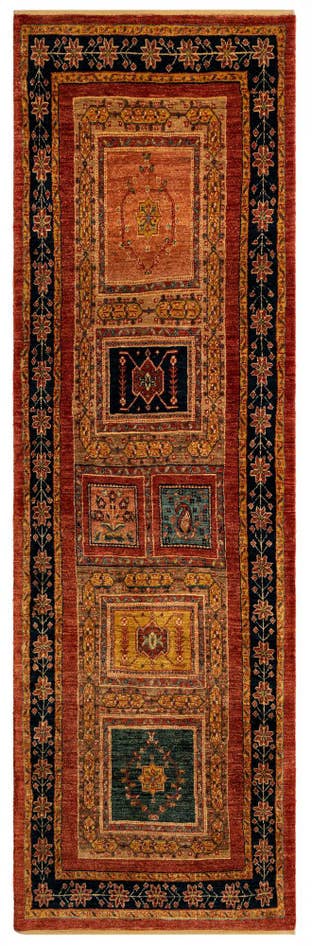 Detail image of 2' 7 x 8' 5 Luribaft Wool Runner Rug