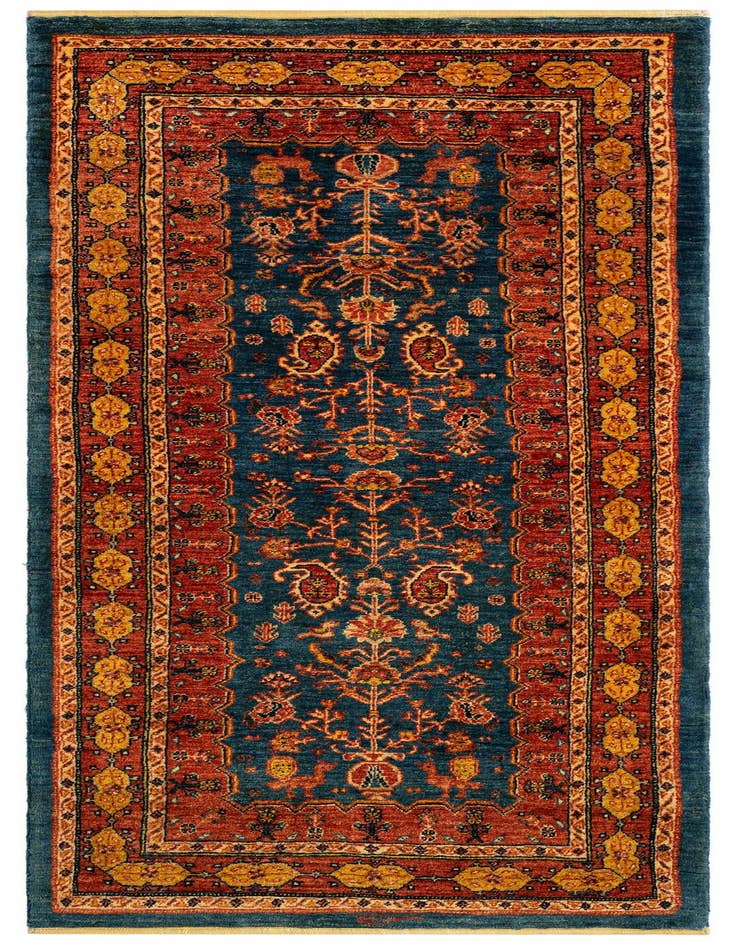 Detail image of 2' 8 x 6' 6 Luribaft Wool Runner Rug