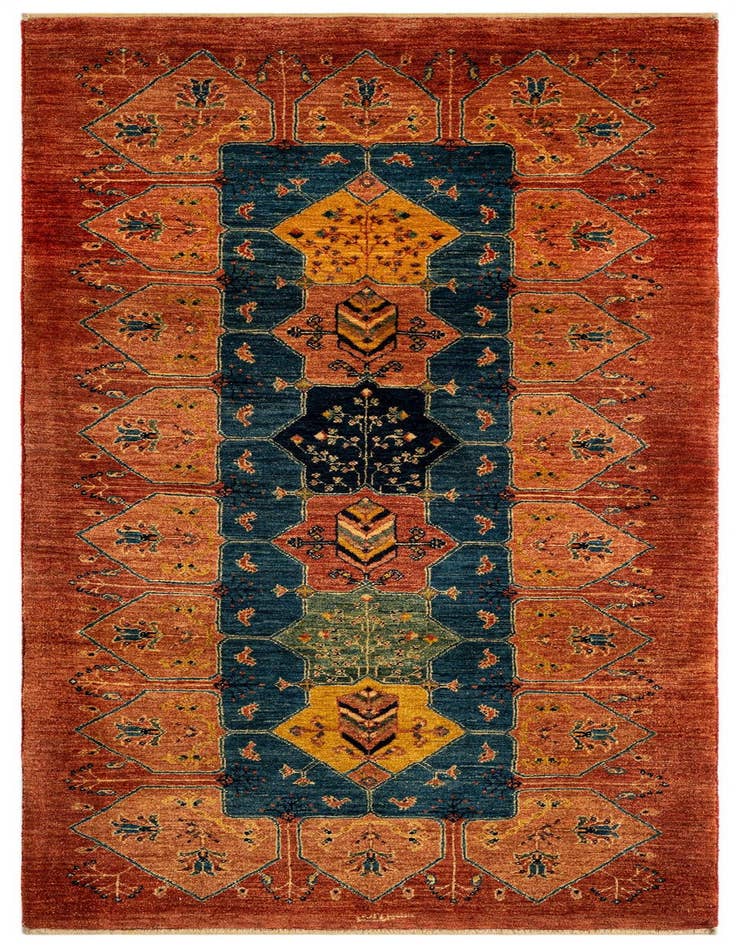 Detail image of 3' x 6' 7 Luribaft Wool Runner Rug