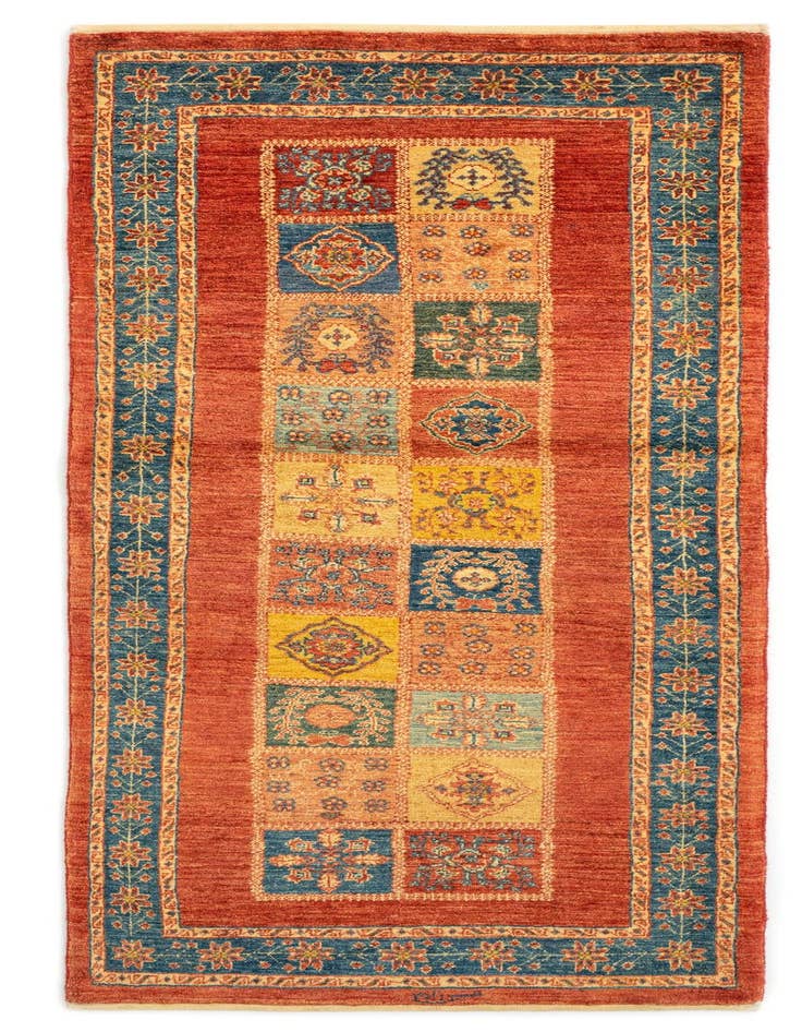 Detail image of 2' 8 x 6' 9 Luribaft Wool Runner Rug