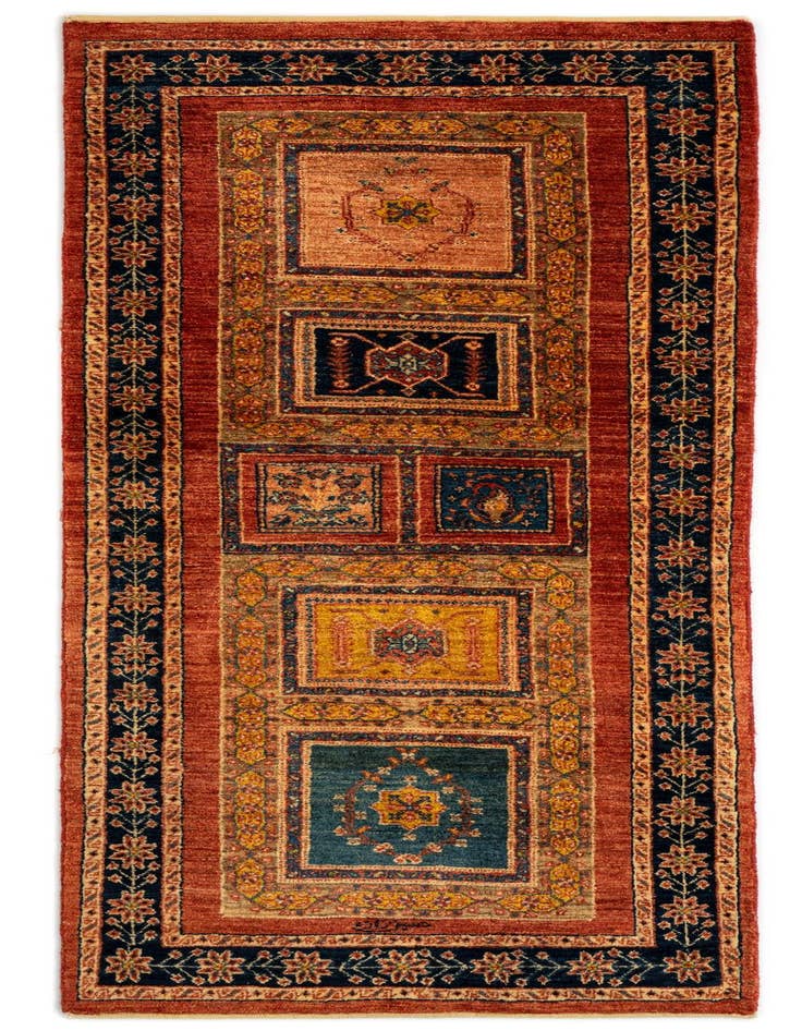 Detail image of 2' 8 x 6' 7 Luribaft Wool Runner Rug