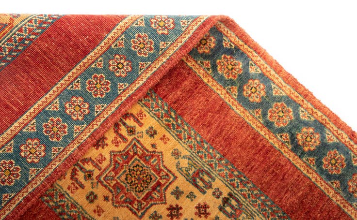 Detail image of 2' 7 x 6' 8 Luribaft Wool Runner Rug