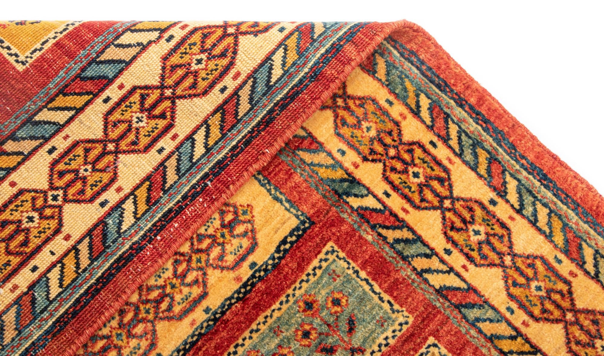 2' 8 x 6' 6 Luribaft Wool Runner Rug