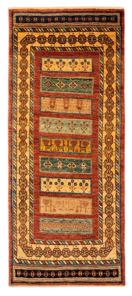 Detail image of 2' 9 x 6' 5 Luribaft Wool Runner Rug