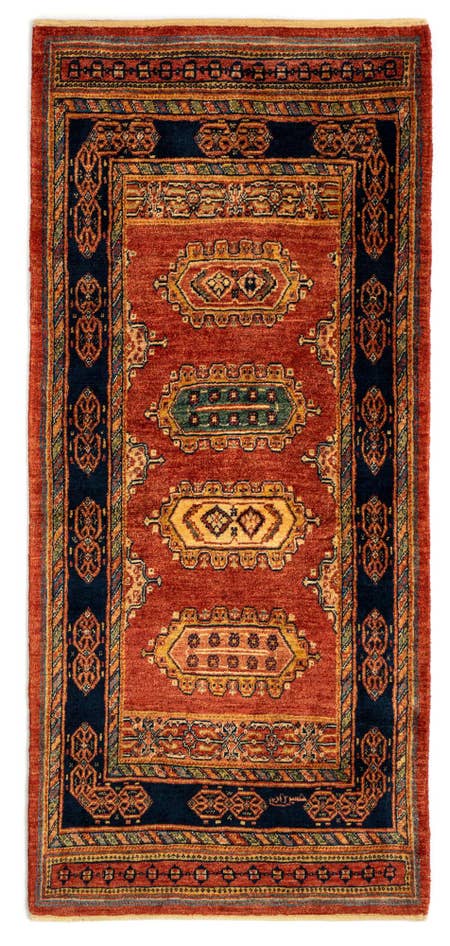 Detail image of 2' 10 x 6' 4 Luribaft Wool Runner Rug