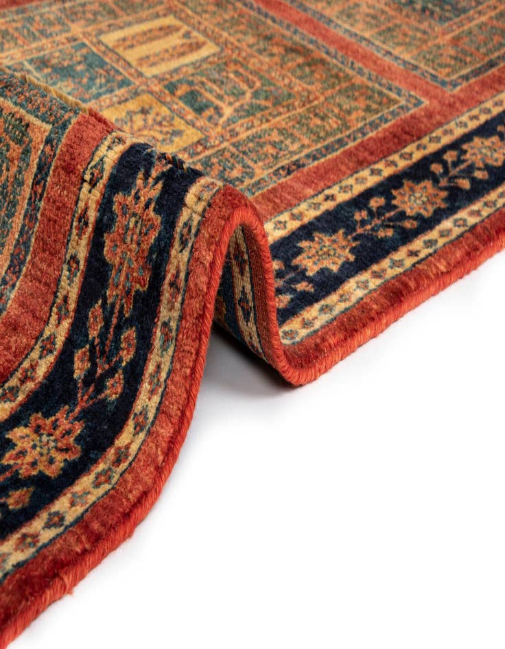 Detail image of 2' 7 x 6' 5 Luribaft Wool Runner Rug