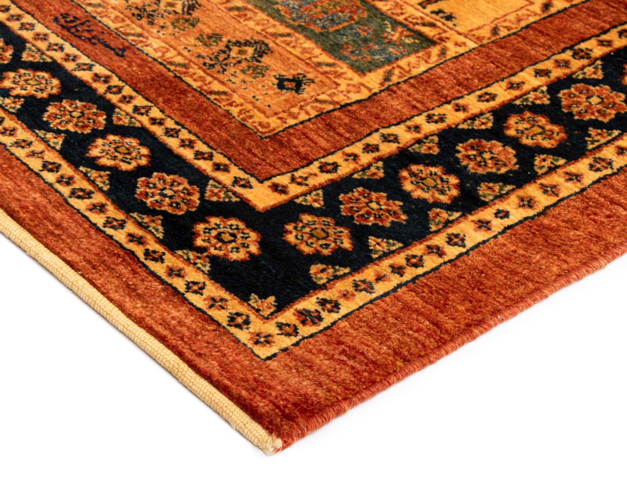 3' x 9' 3 Luribaft Wool Runner Rug
