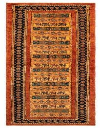 Detail image of 3' x 9' 3 Luribaft Wool Runner Rug