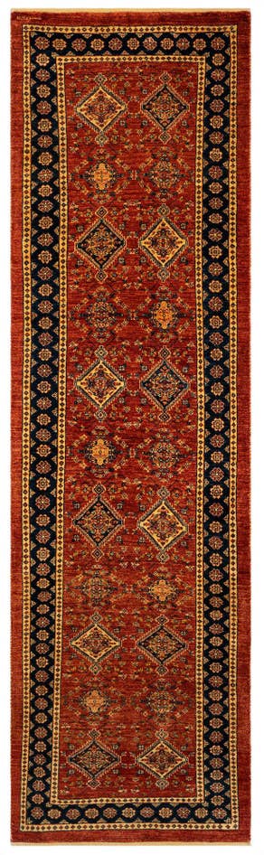 Detail image of 2' 8 x 9' 3 Luribaft Wool Runner Rug