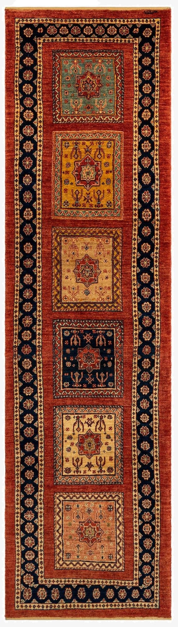 2' 8 x 9' 11 Luribaft Wool Runner Rug