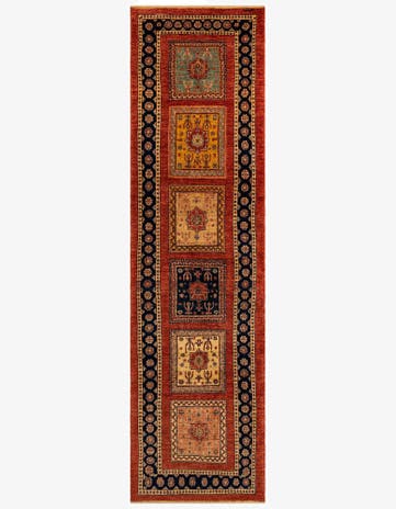 2' 8 x 9' 11 Luribaft Wool Runner Rug