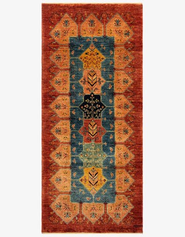 3' x 6' 8 Luribaft Wool Runner Rug