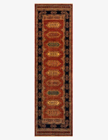 2' 10 x 9' 10 Luribaft Wool Runner Rug