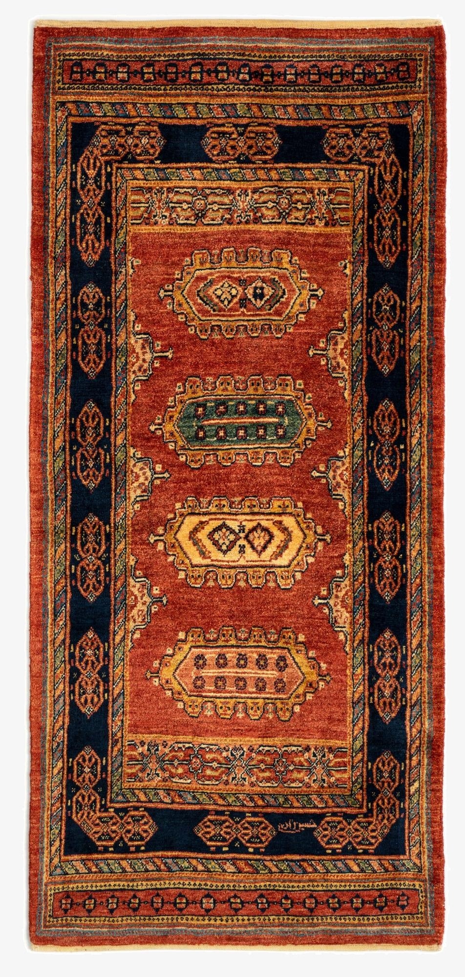 2' 10 x 6' 4 Luribaft Wool Runner Rug