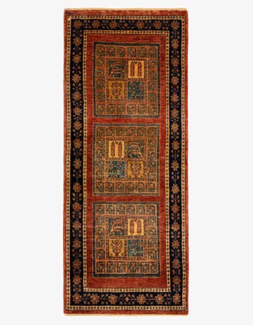 2' 7 x 6' 5 Luribaft Wool Runner Rug