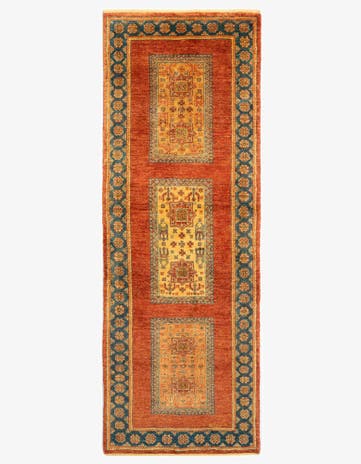 2' 7 x 6' 8 Luribaft Wool Runner Rug