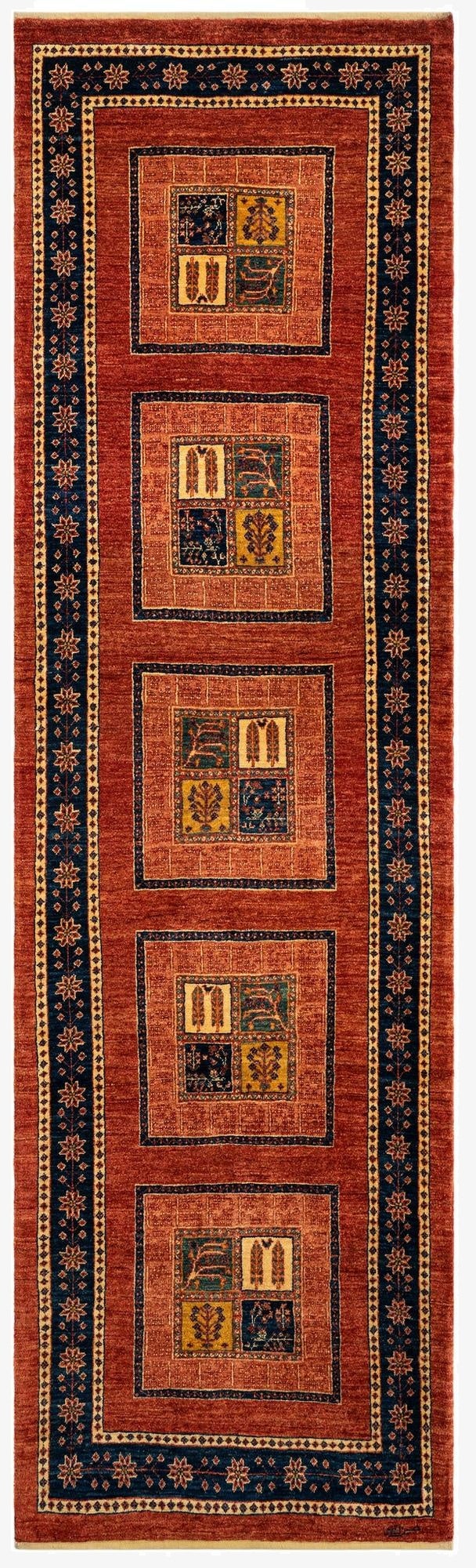 2' 11 x 10' 2 Luribaft Wool Runner Rug