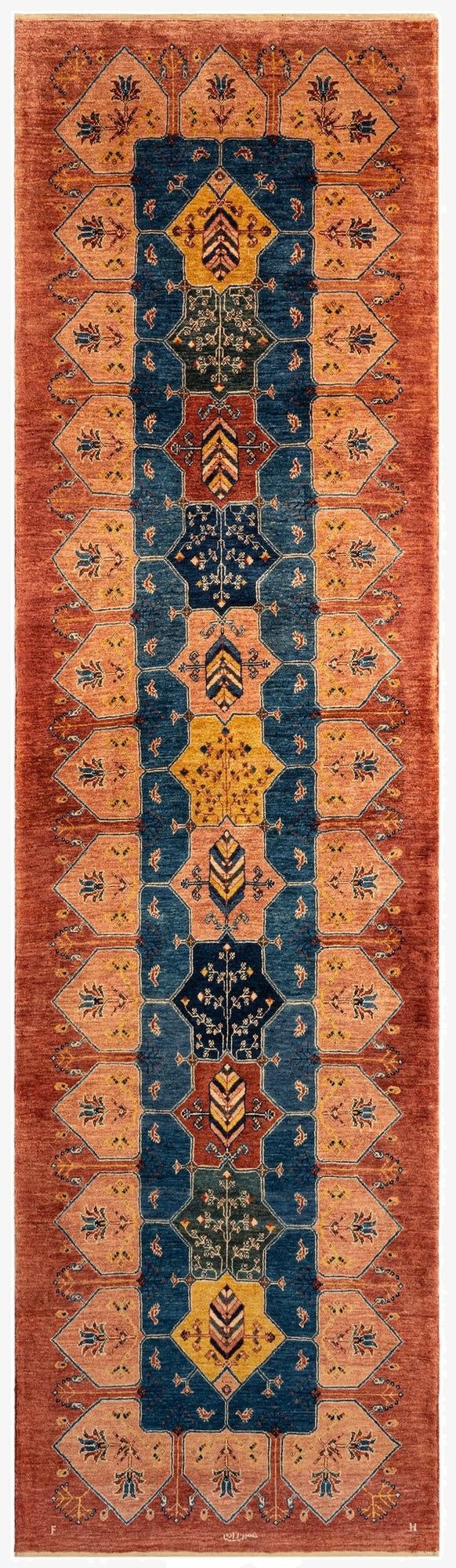 3' 1 x 10' 10 Luribaft Wool Runner Rug
