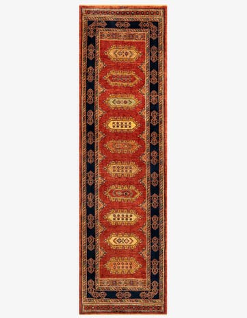 2' 11 x 9' 11 Luribaft Wool Runner Rug