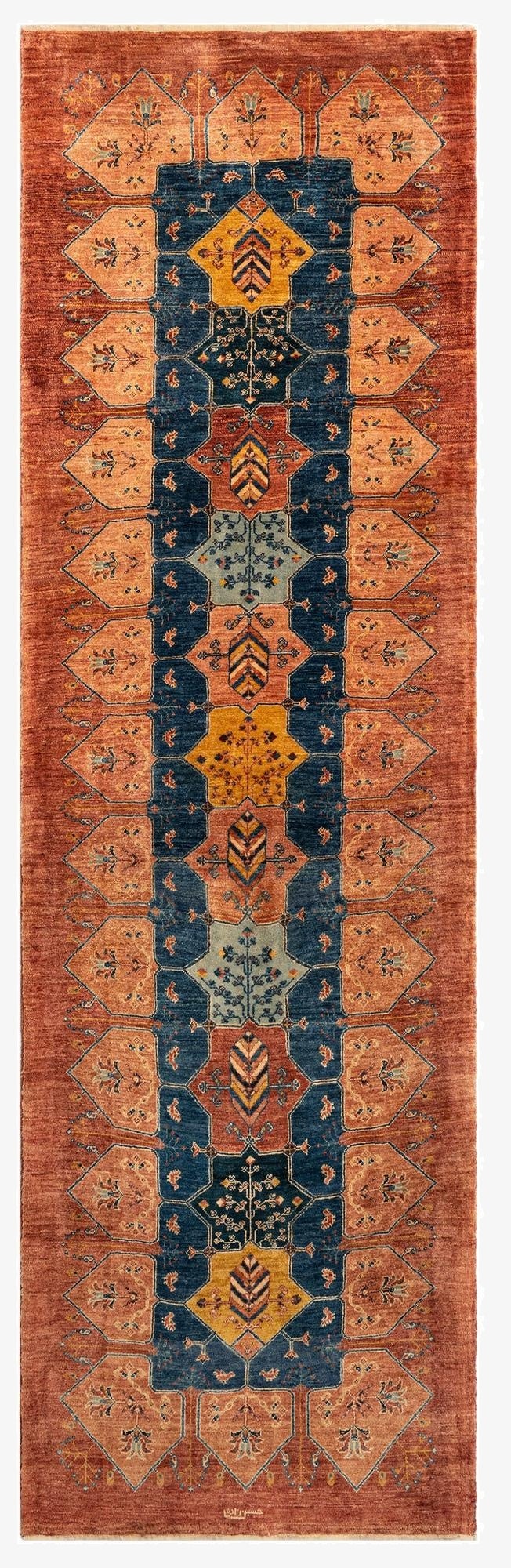 3' 2 x 9' 11 Luribaft Wool Runner Rug