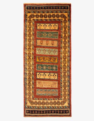 2' 9 x 6' 5 Luribaft Wool Runner Rug