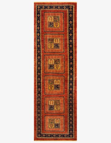 2' 11 x 9' 3 Luribaft Wool Runner Rug