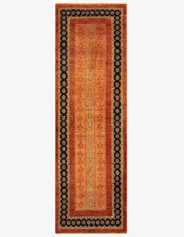 3' x 9' 4 Luribaft Wool Runner Rug
