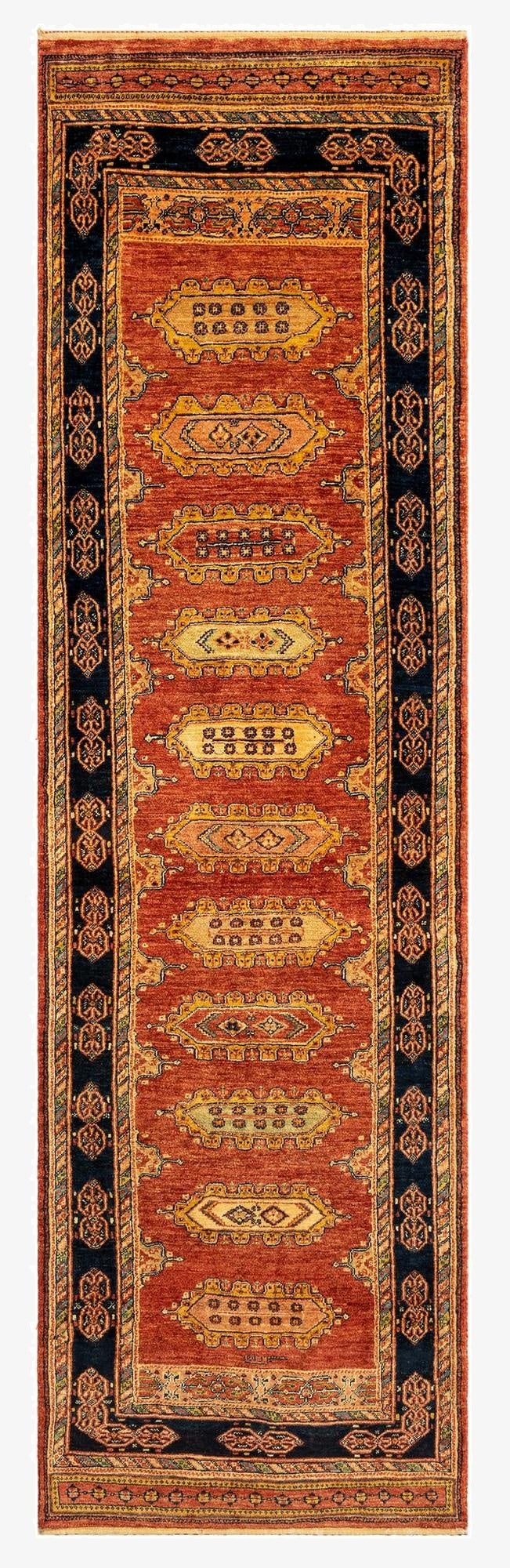 2' 10 x 9' 8 Luribaft Wool Runner Rug