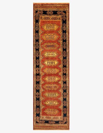 2' 10 x 9' 8 Luribaft Wool Runner Rug