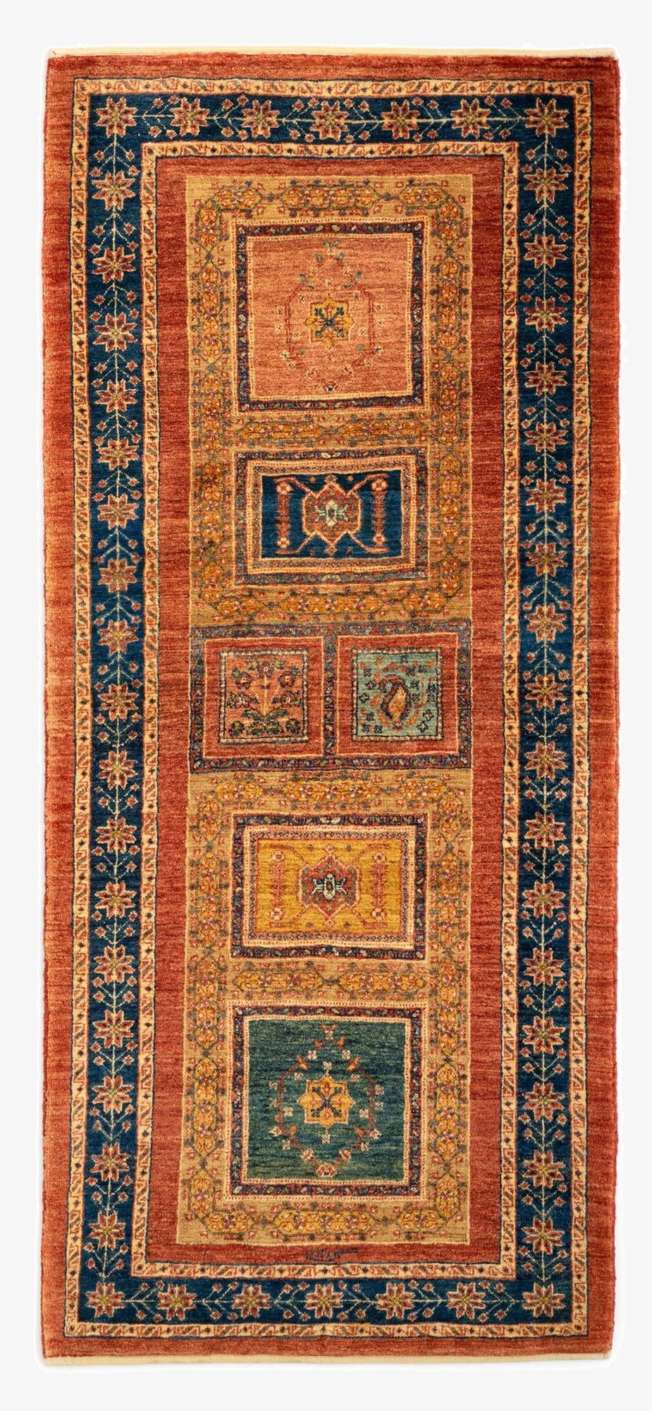 2' 8 x 6' 4 Luribaft Wool Runner Rug