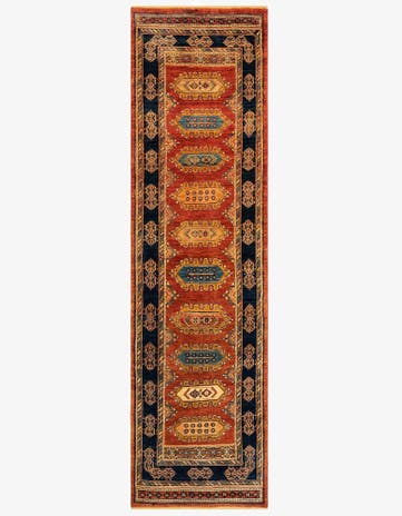 2' 8 x 9' 1 Luribaft Wool Runner Rug