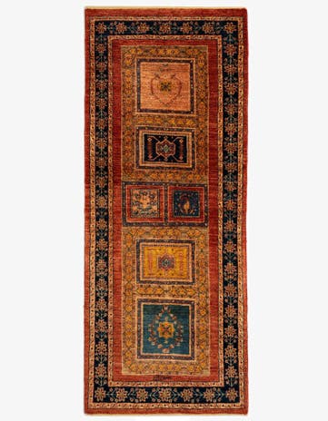 2' 8 x 6' 7 Luribaft Wool Runner Rug