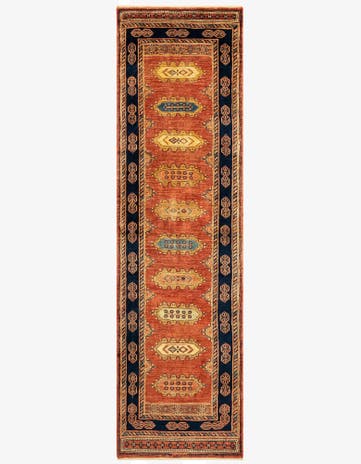 2' 8 x 9' 7 Luribaft Wool Runner Rug