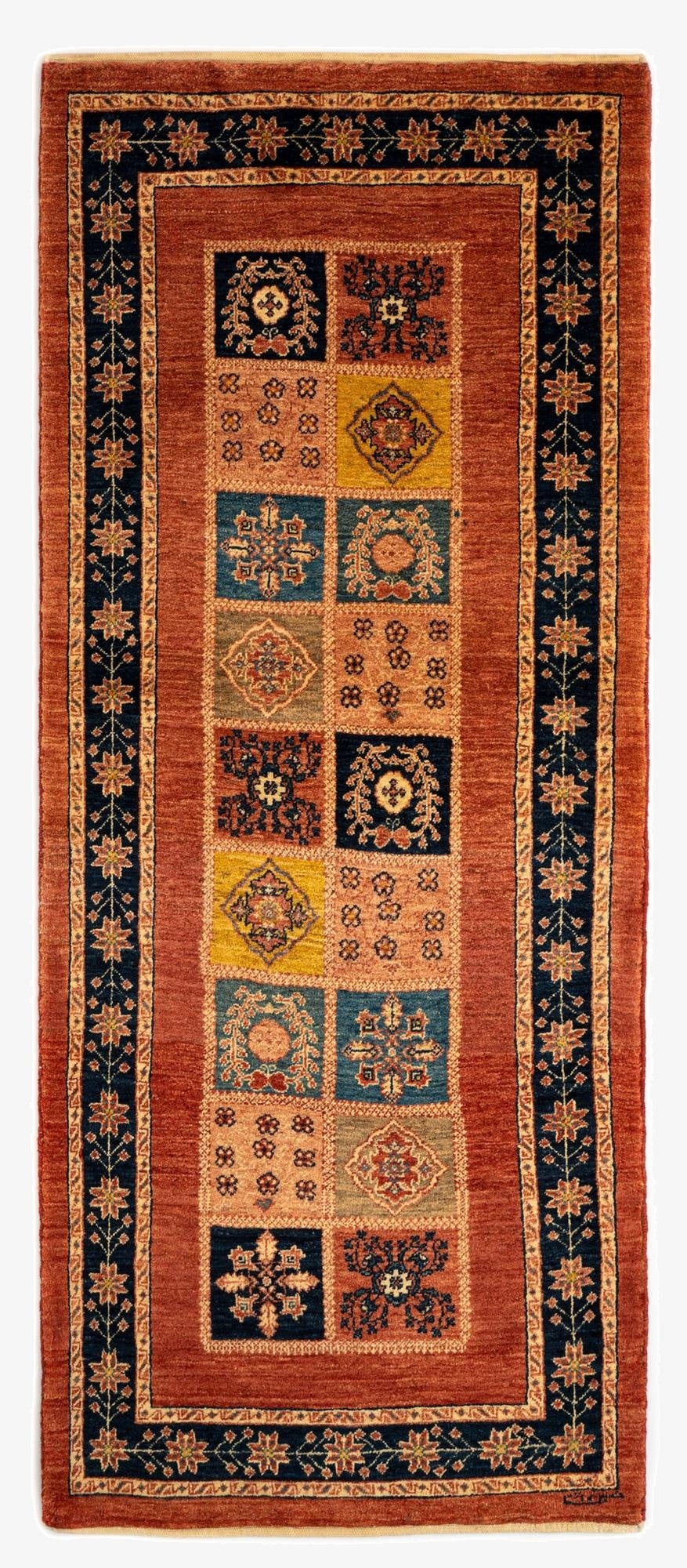 2' 9 x 6' 9 Luribaft Wool Runner Rug