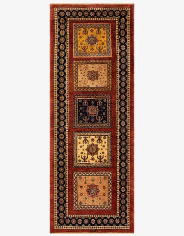 2' 8 x 7' 2 Luribaft Wool Runner Rug