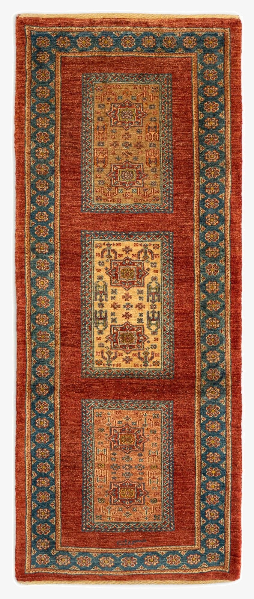 2' 6 x 6' 1 Luribaft Wool Runner Rug