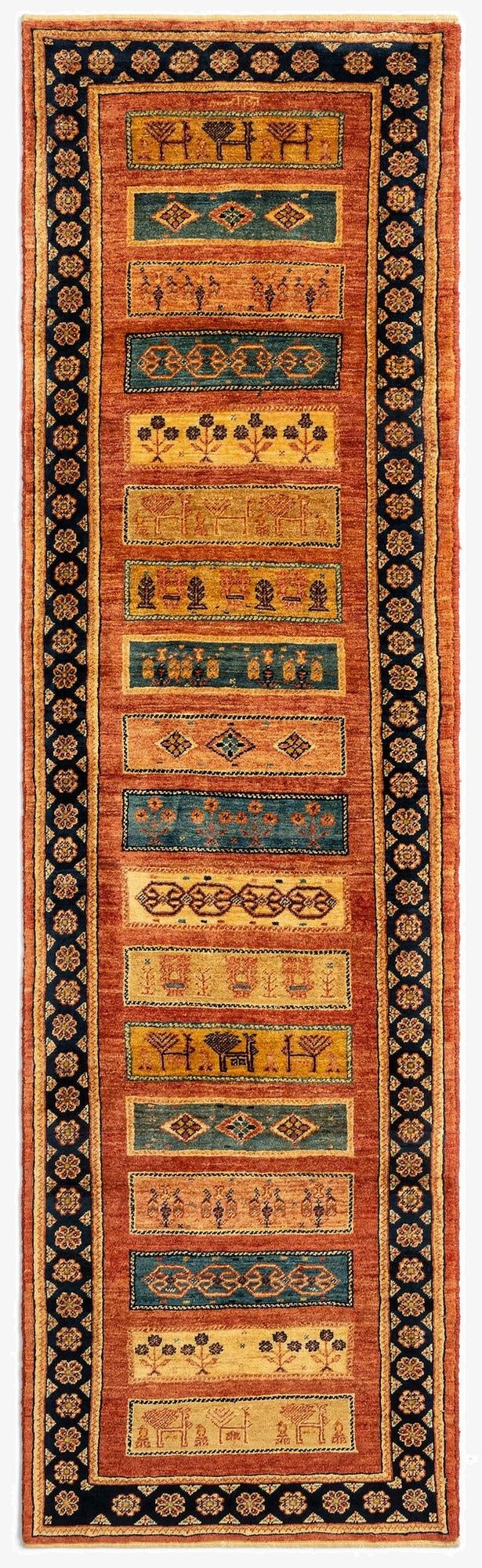 2' 5 x 8' 6 Luribaft Wool Runner Rug