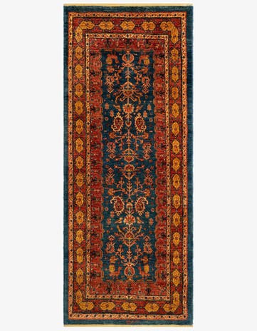 2' 8 x 6' 6 Luribaft Wool Runner Rug