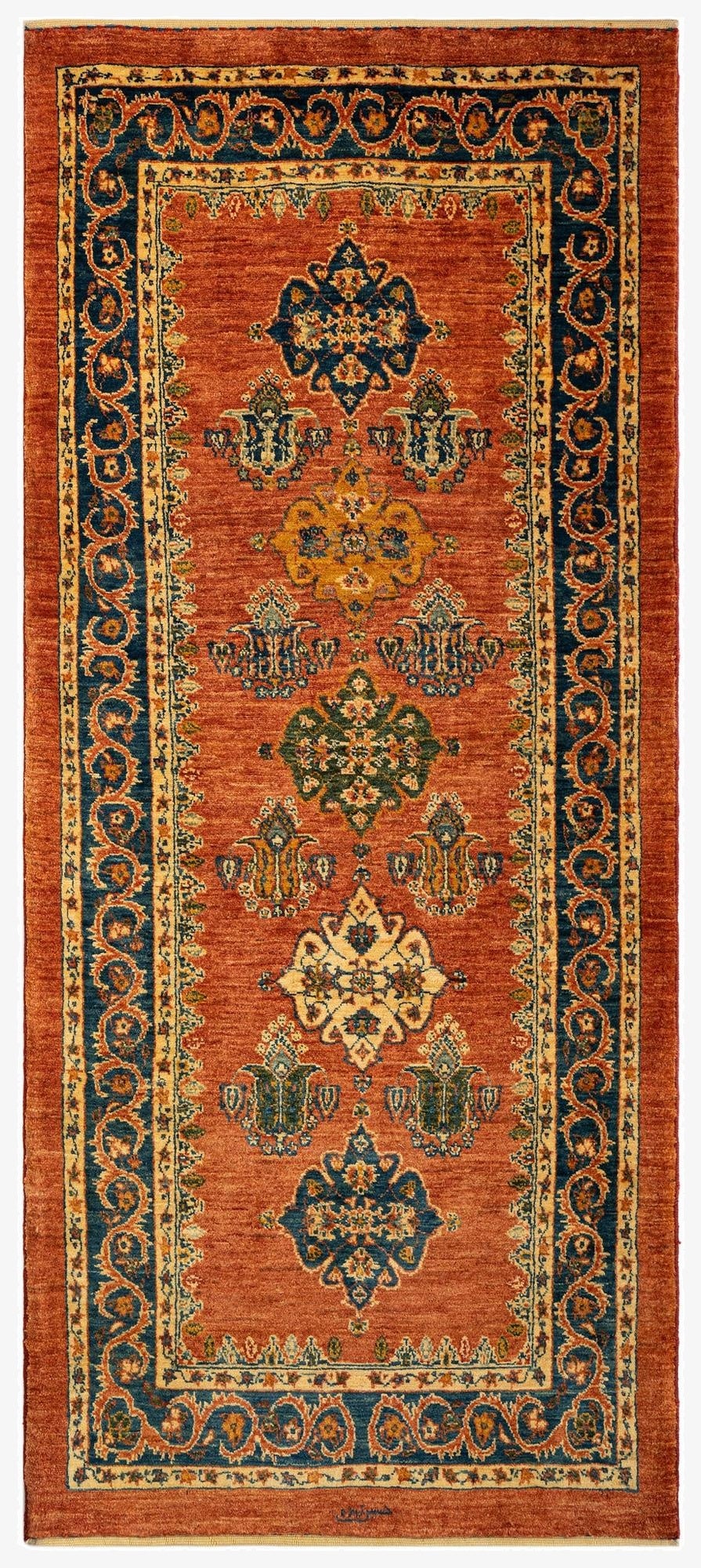 2' 11 x 6' 7 Luribaft Wool Runner Rug