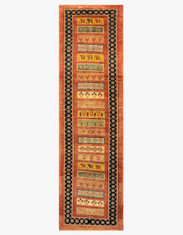 2' 8 x 9' 7 Luribaft Wool Runner Rug