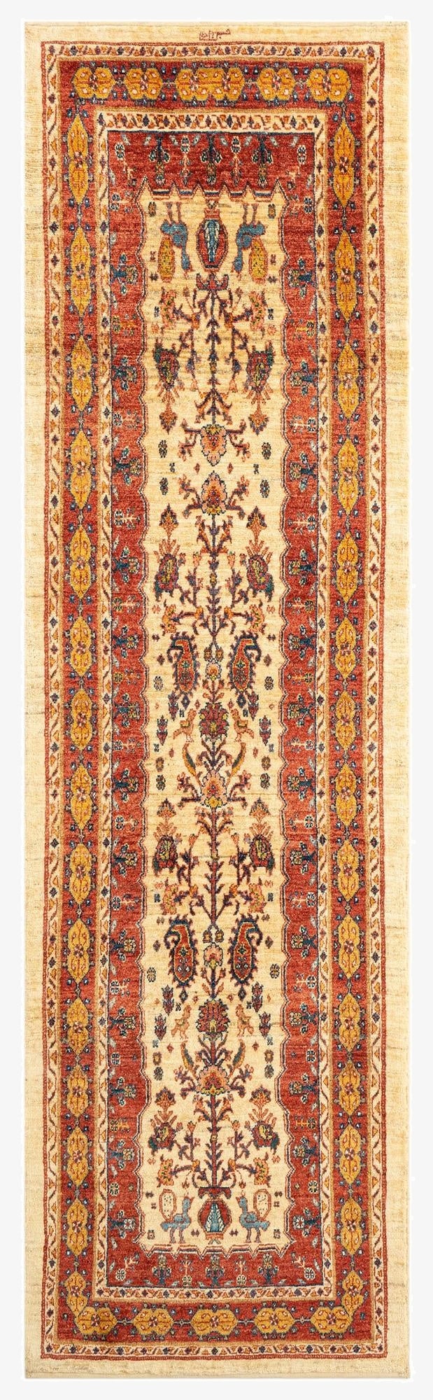 2' 9 x 9' 6 Luribaft Wool Runner Rug