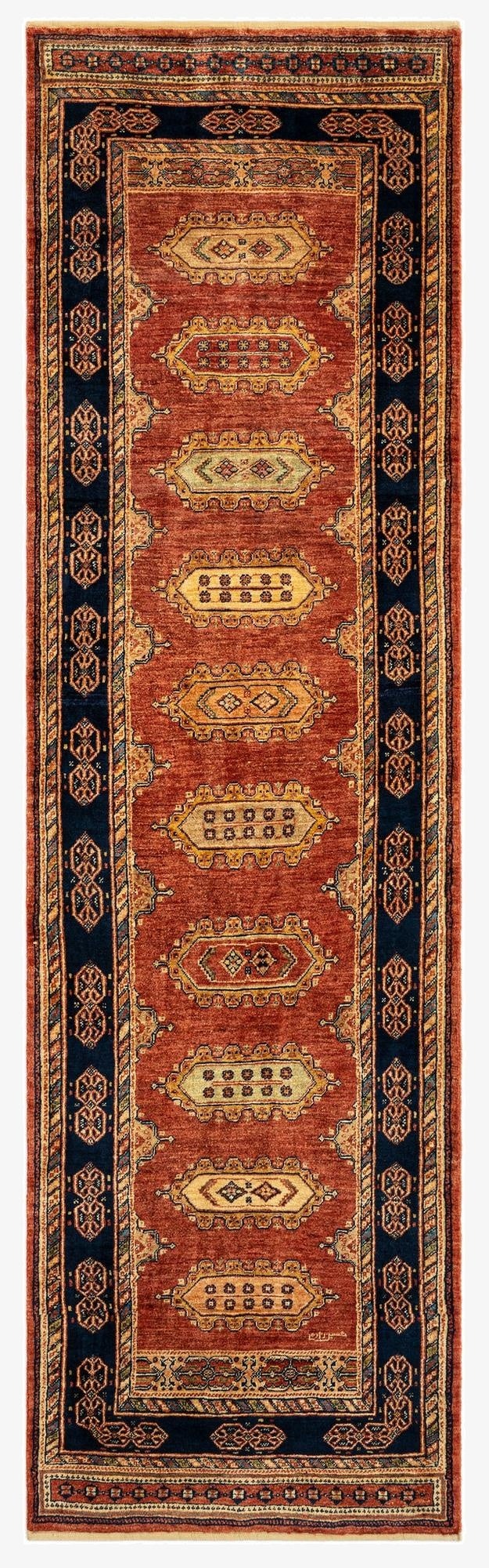 2' 10 x 9' 7 Luribaft Wool Runner Rug