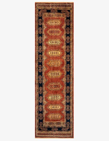 2' 10 x 9' 7 Luribaft Wool Runner Rug