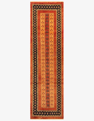 2' 9 x 9' 8 Luribaft Wool Runner Rug