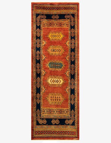 2' 11 x 8' 6 Luribaft Wool Runner Rug