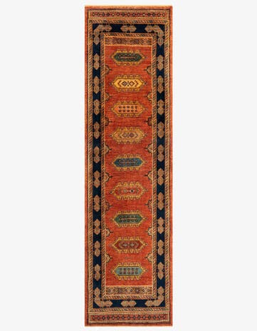 2' 8 x 9' 8 Luribaft Wool Runner Rug