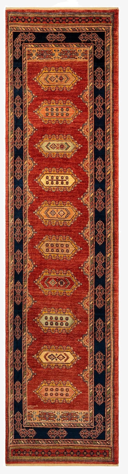 2' 8 x 10' 5 Luribaft Wool Runner Rug